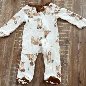 Burt’s Bees baby preemie double zipper sleeper